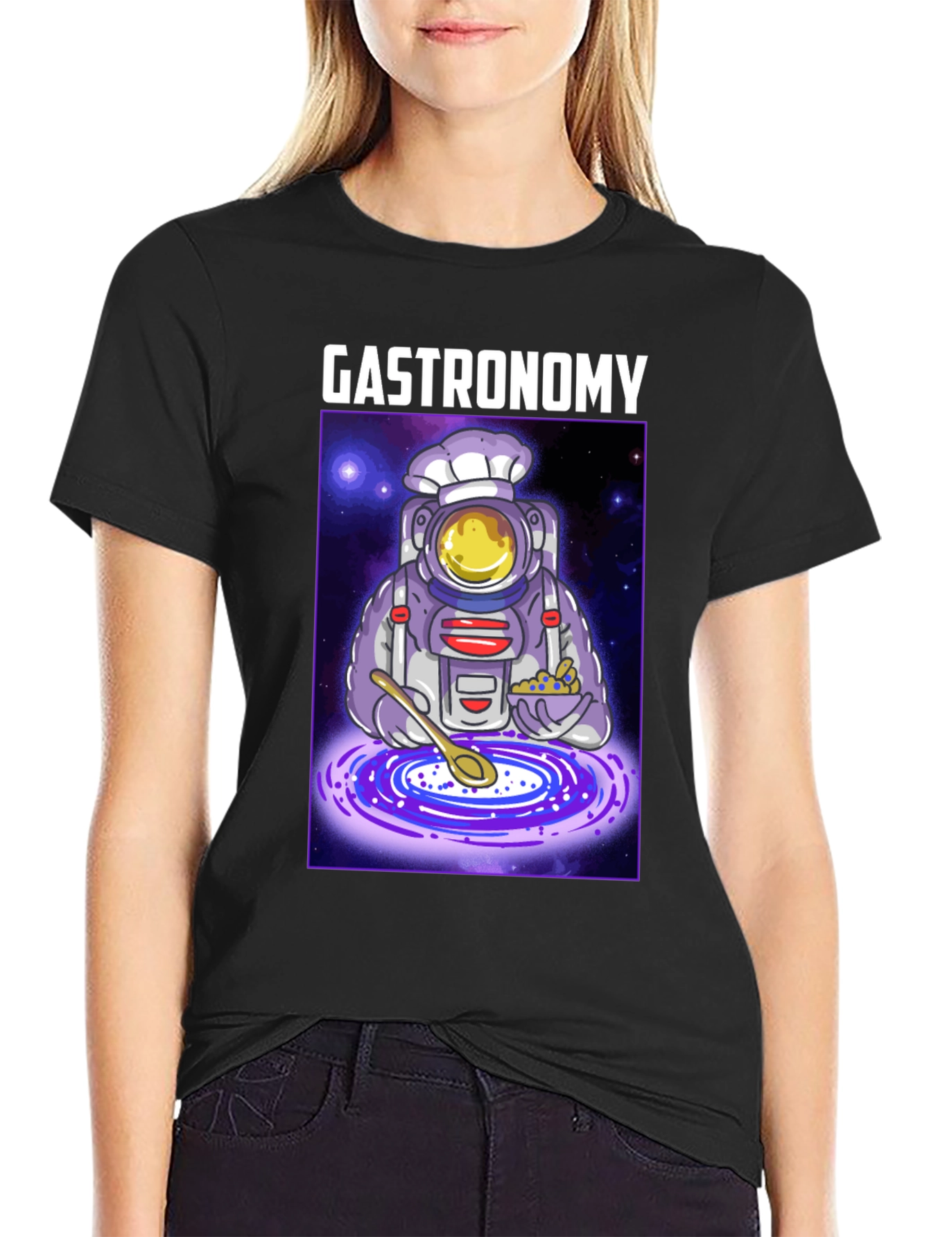 Gastronomy Astronaut Graphic T-Shirt