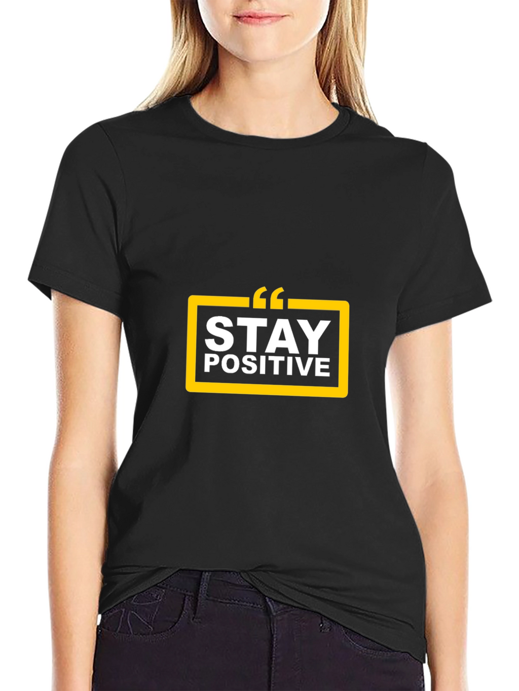 Stay Positive Black T-Shirt