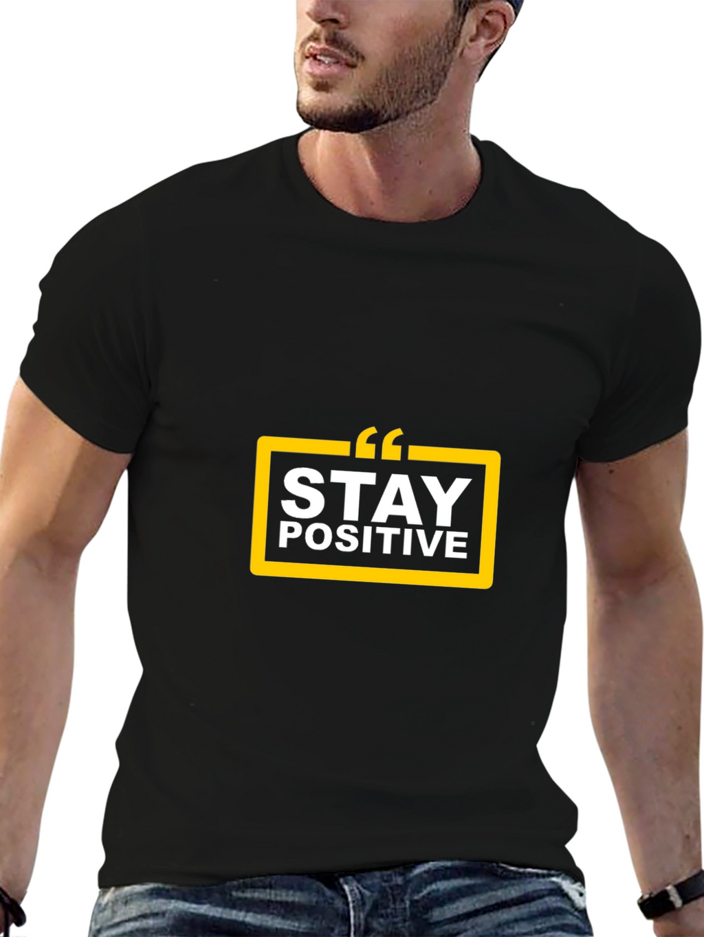 Stay Positive Black T-Shirt