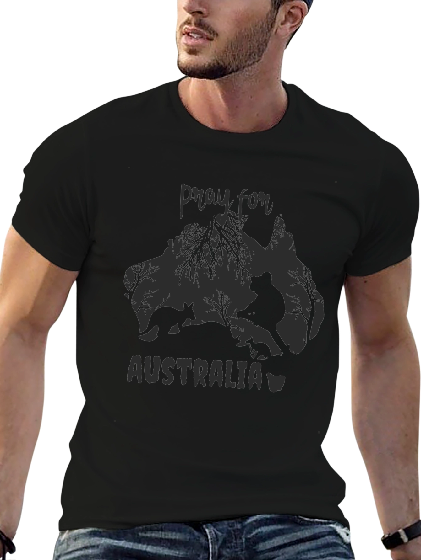 Pray for Australia Graphic T-Shirt