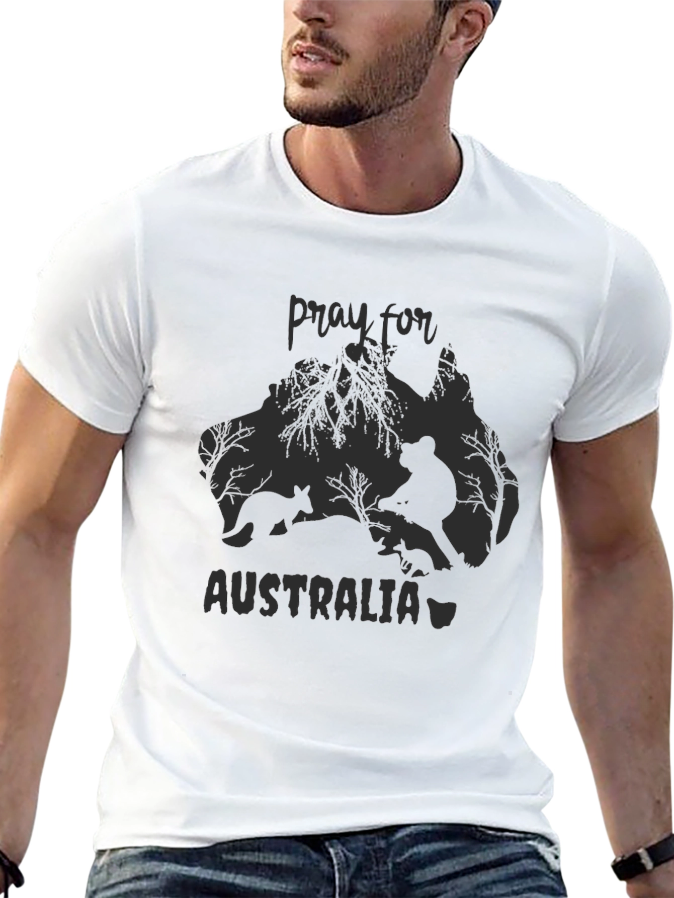 Pray for Australia Graphic T-Shirt