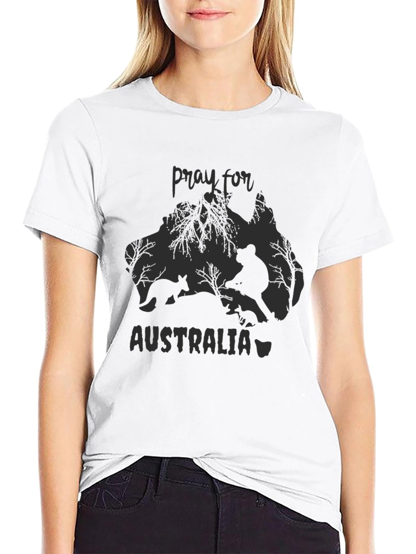 Pray for Australia Graphic T-Shirt