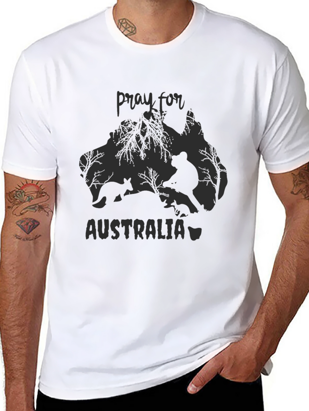 Pray for Australia Graphic T-Shirt