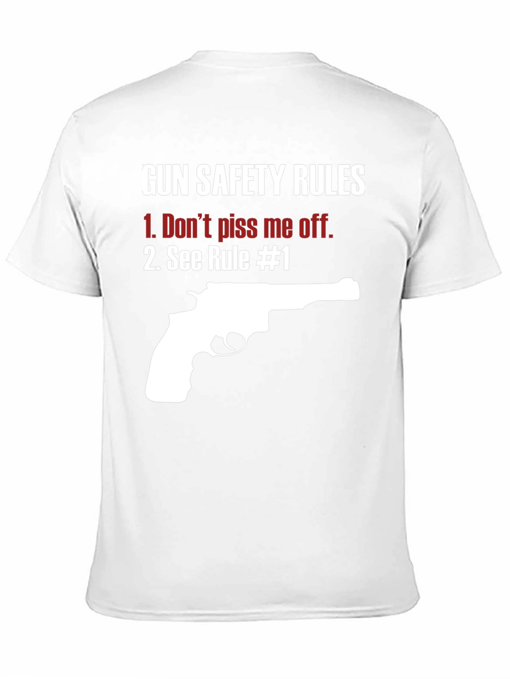 Gun Safety Rules Graphic T-Shirt