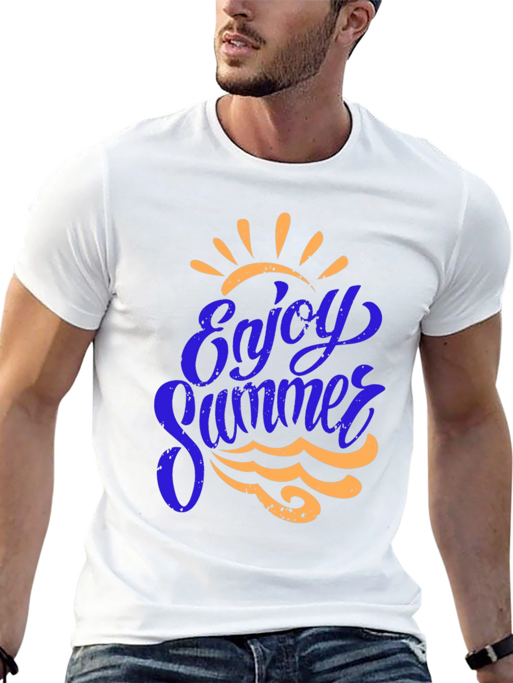 Enjoy Summer Graphic Tee - Black