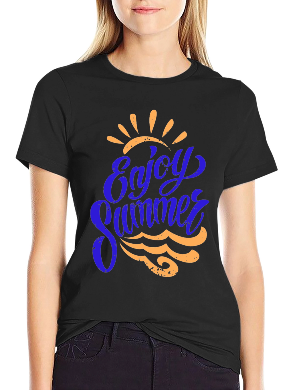 Enjoy Summer Graphic Tee - Black