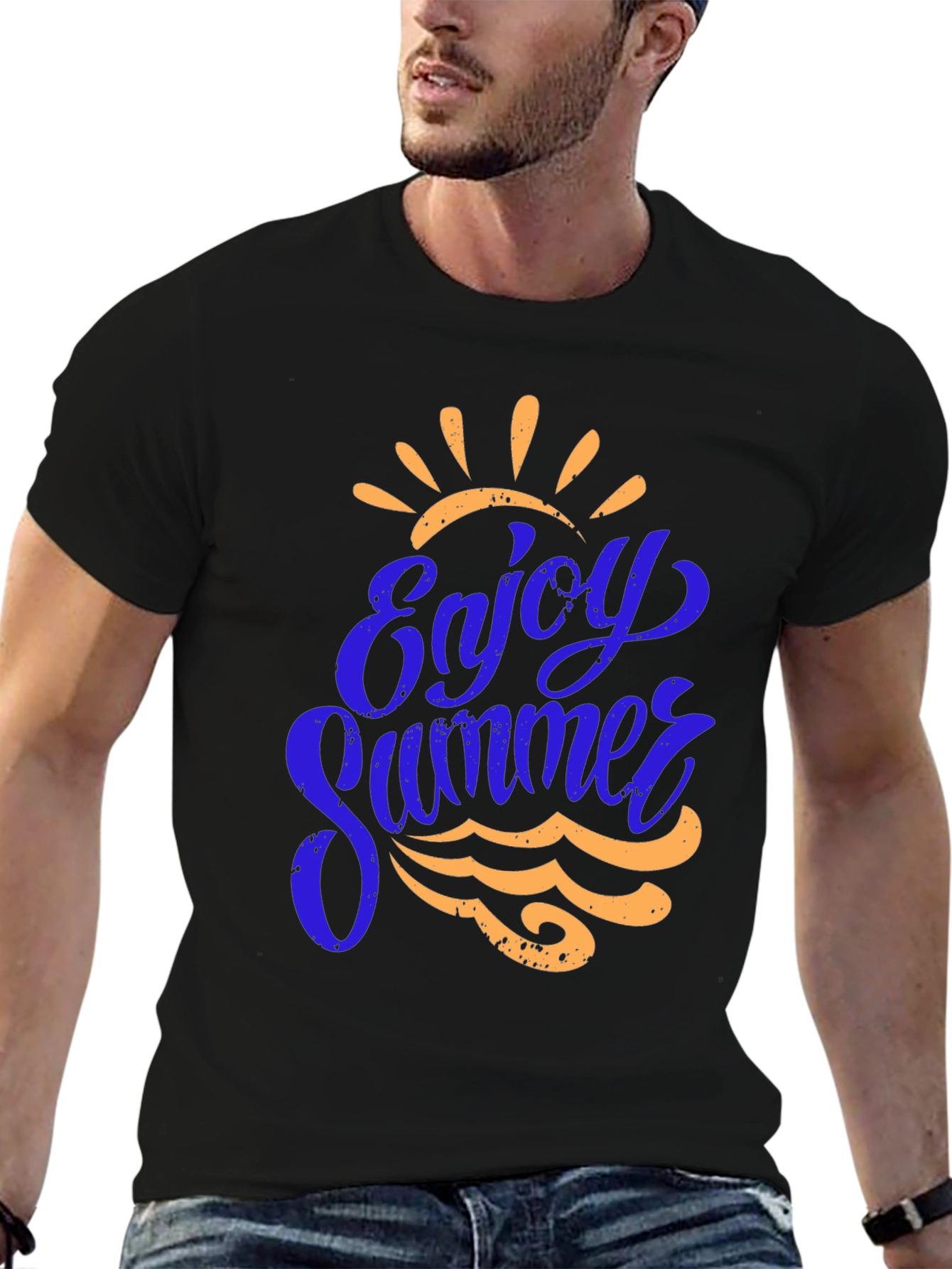 Enjoy Summer Graphic Tee - Black