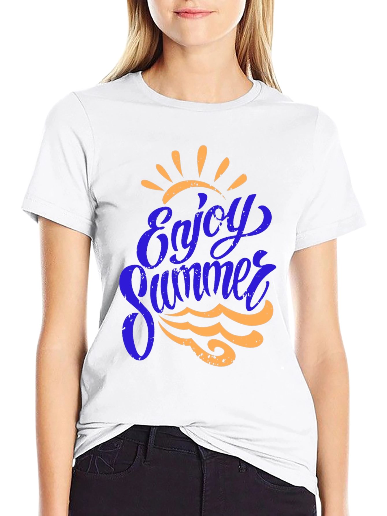 Enjoy Summer Graphic Tee - Black