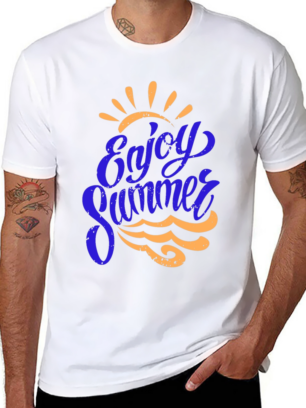 Enjoy Summer Graphic Tee - Black