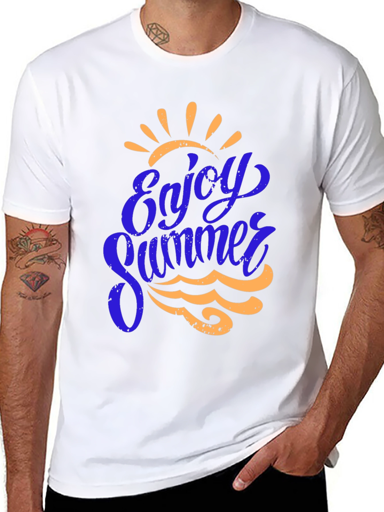 Enjoy Summer Graphic Tee - Black