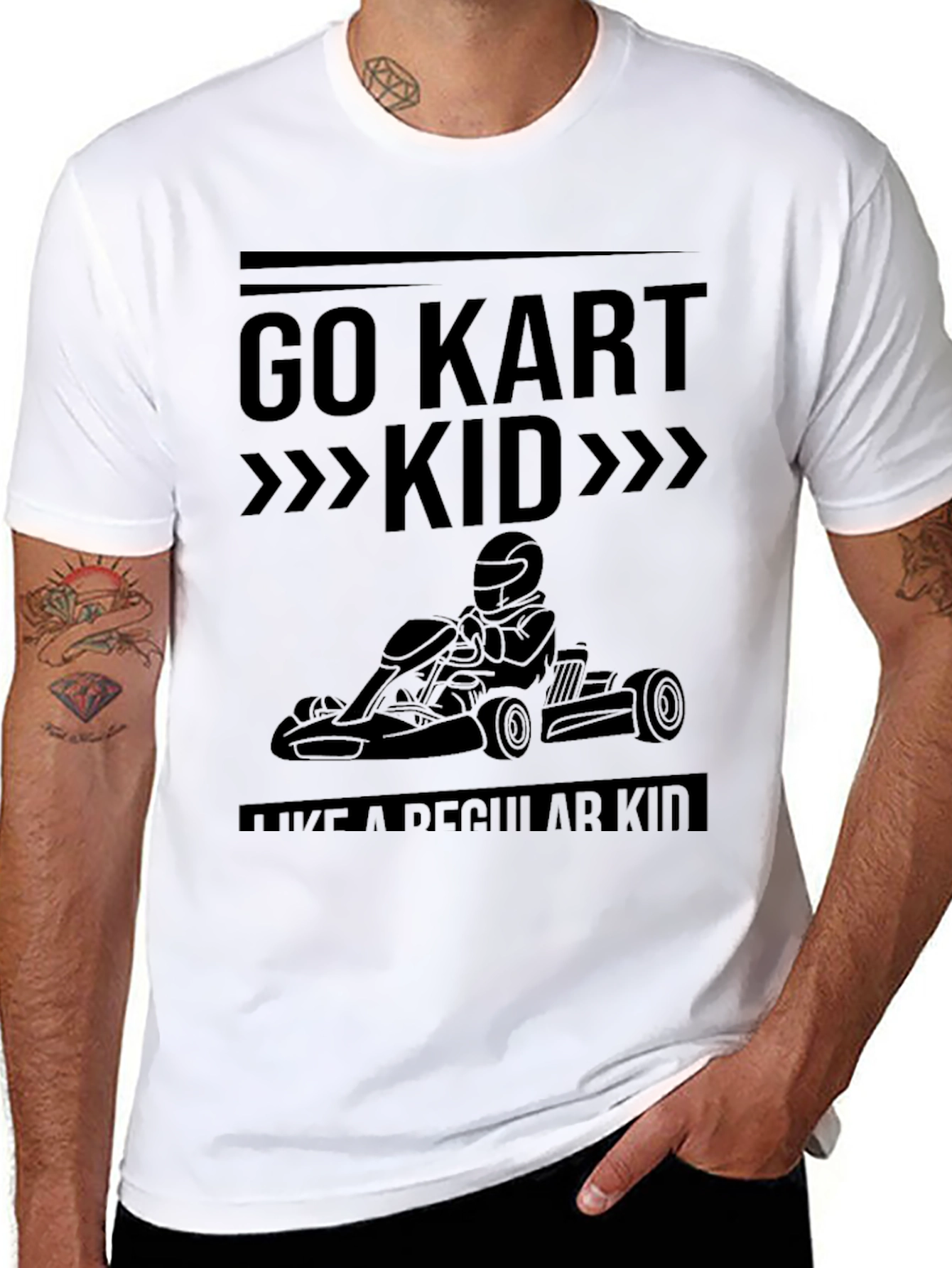 Go Kart Kid Black T-Shirt