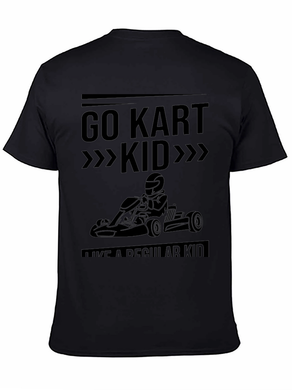 Go Kart Kid Black T-Shirt