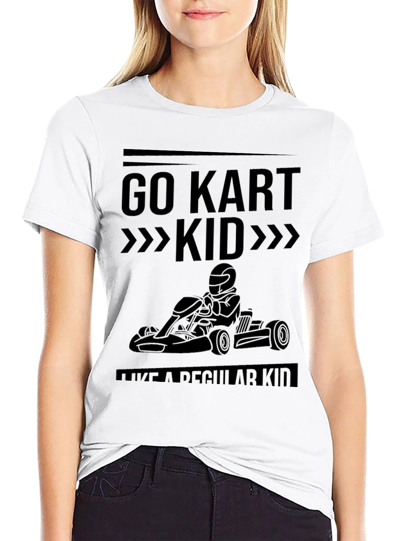 Go Kart Kid Black T-Shirt