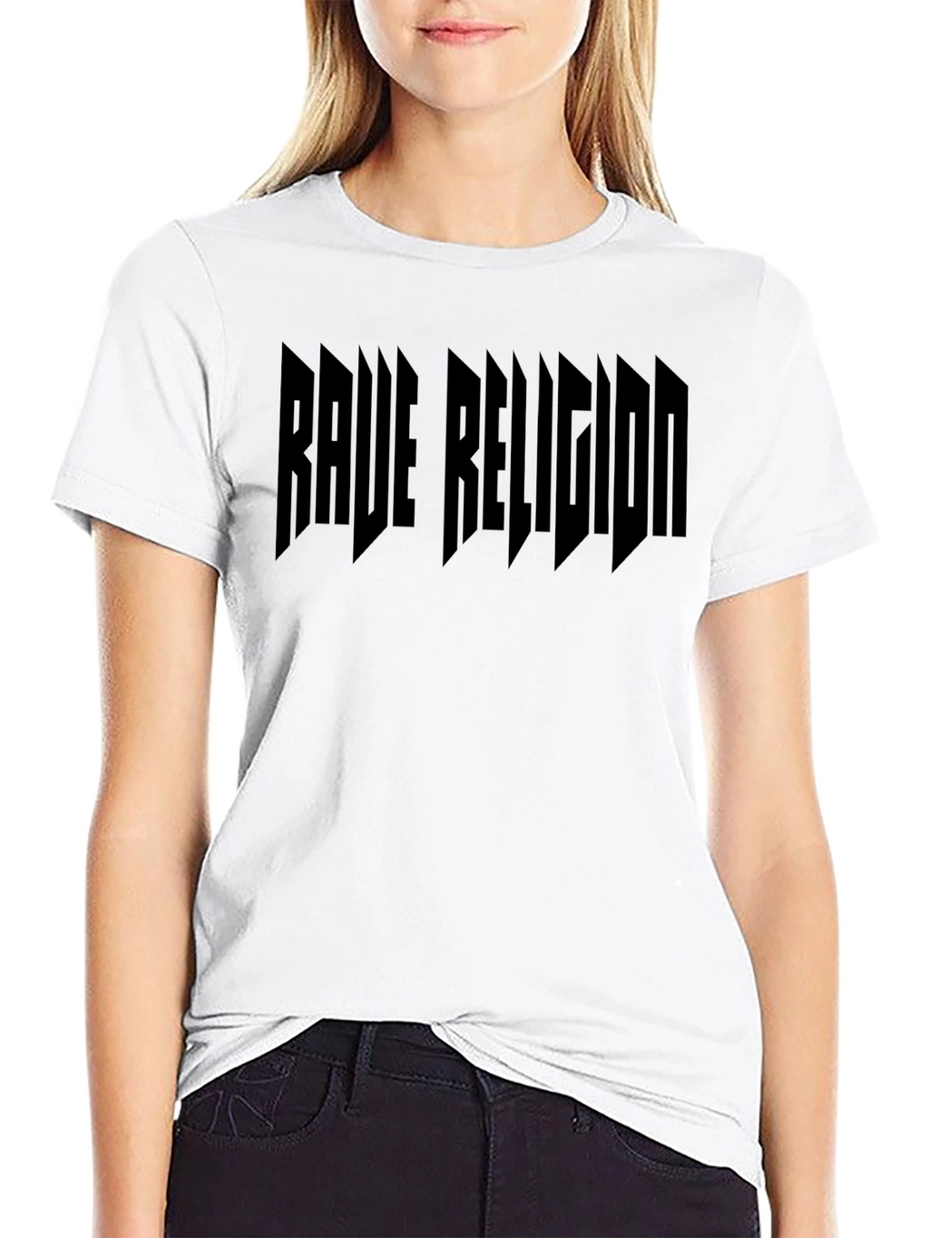 Rave Religion Black Graphic T-Shirt