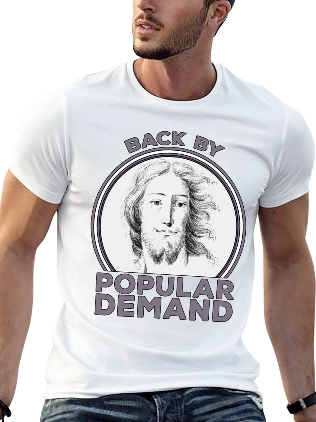 Back By Popular Demand Jesus Graphic T-Shirt