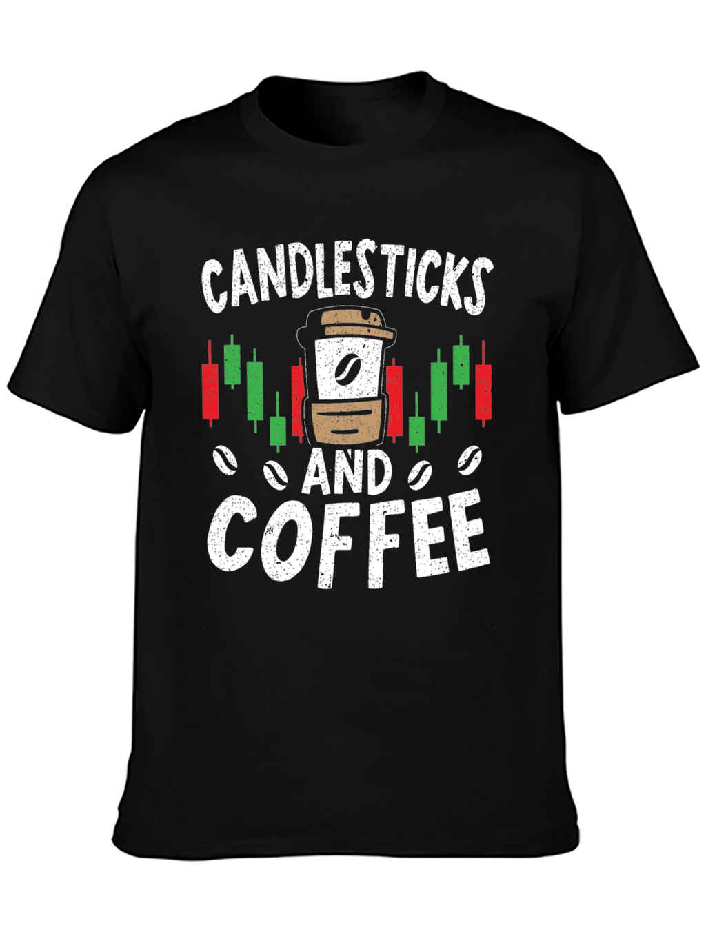 Candlesticks and Coffee Graphic T-Shirt