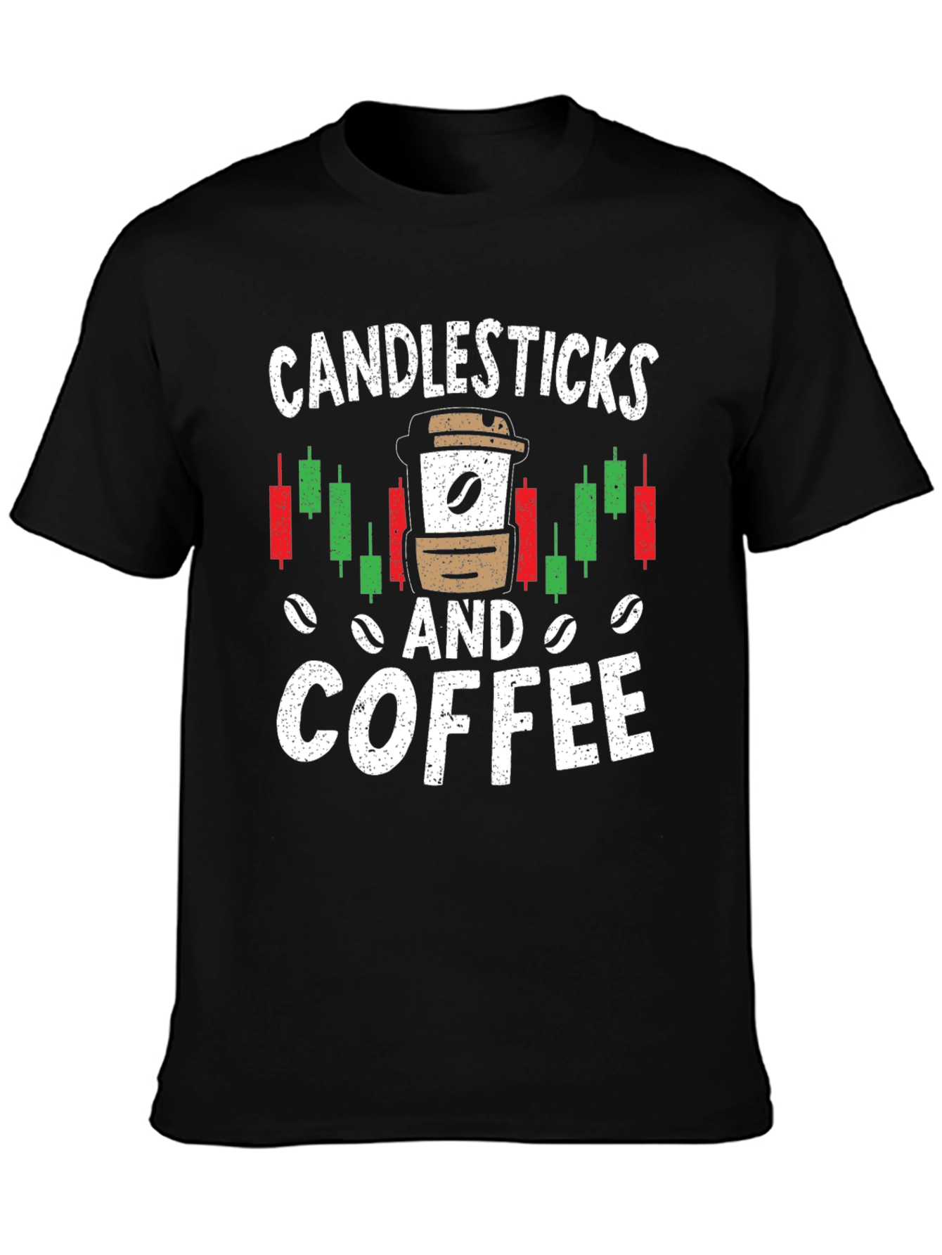 Candlesticks and Coffee Graphic T-Shirt