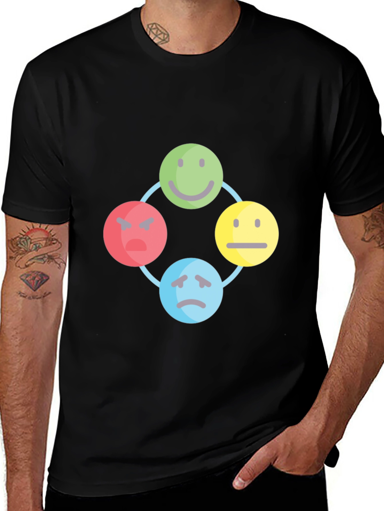 Mood Cycle Graphic Tee - Express Yourself!