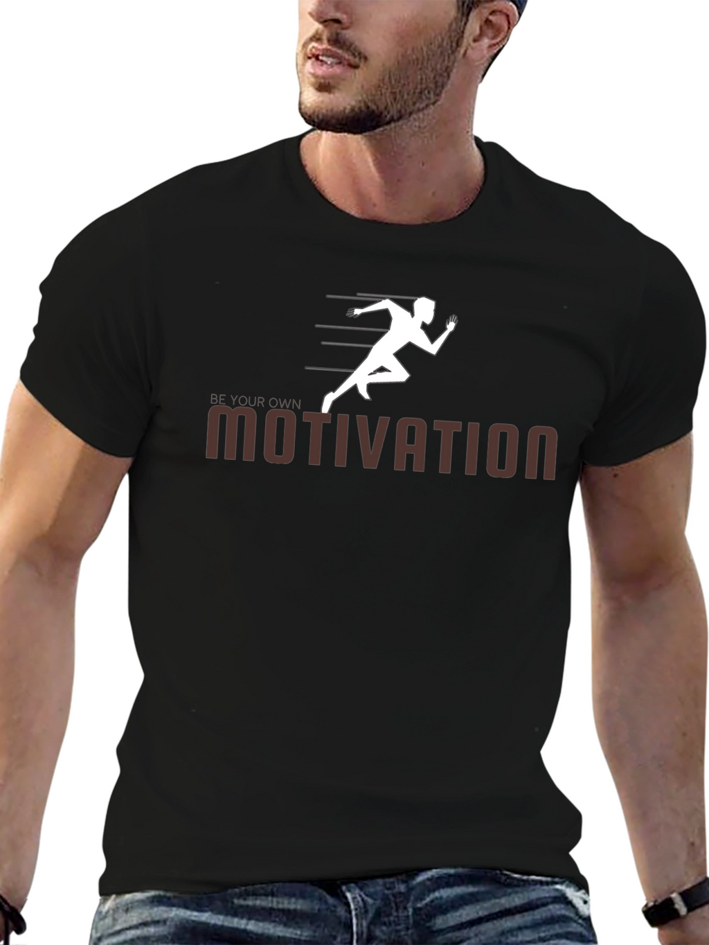 Motivation Black T-Shirt - Be Your Own Inspiration
