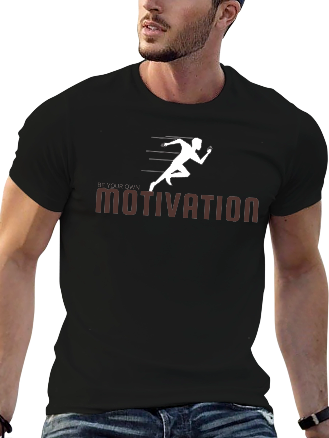 Motivation Black T-Shirt - Be Your Own Inspiration