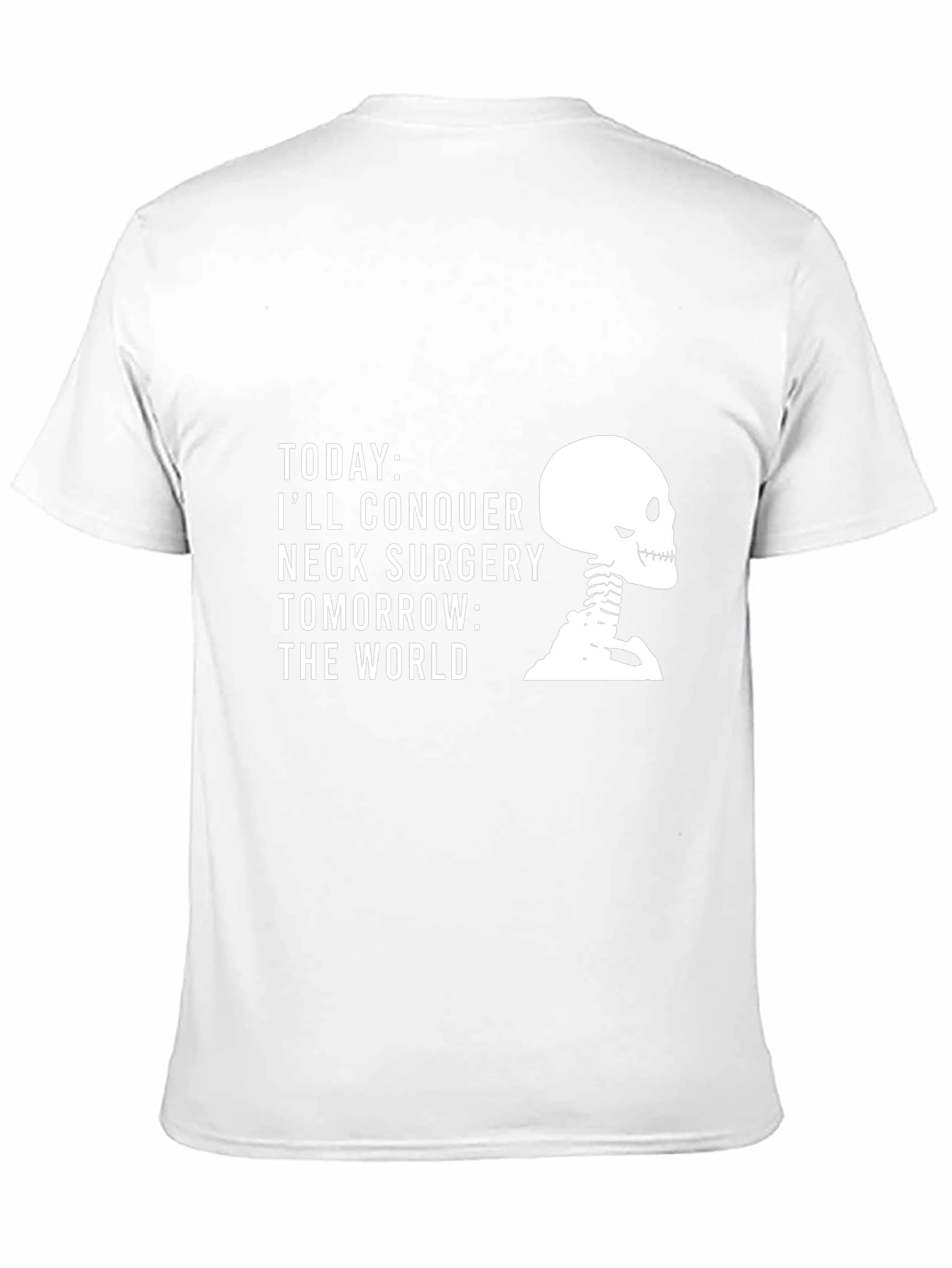 Neck Surgery Conqueror Skeleton Graphic T-Shirt
