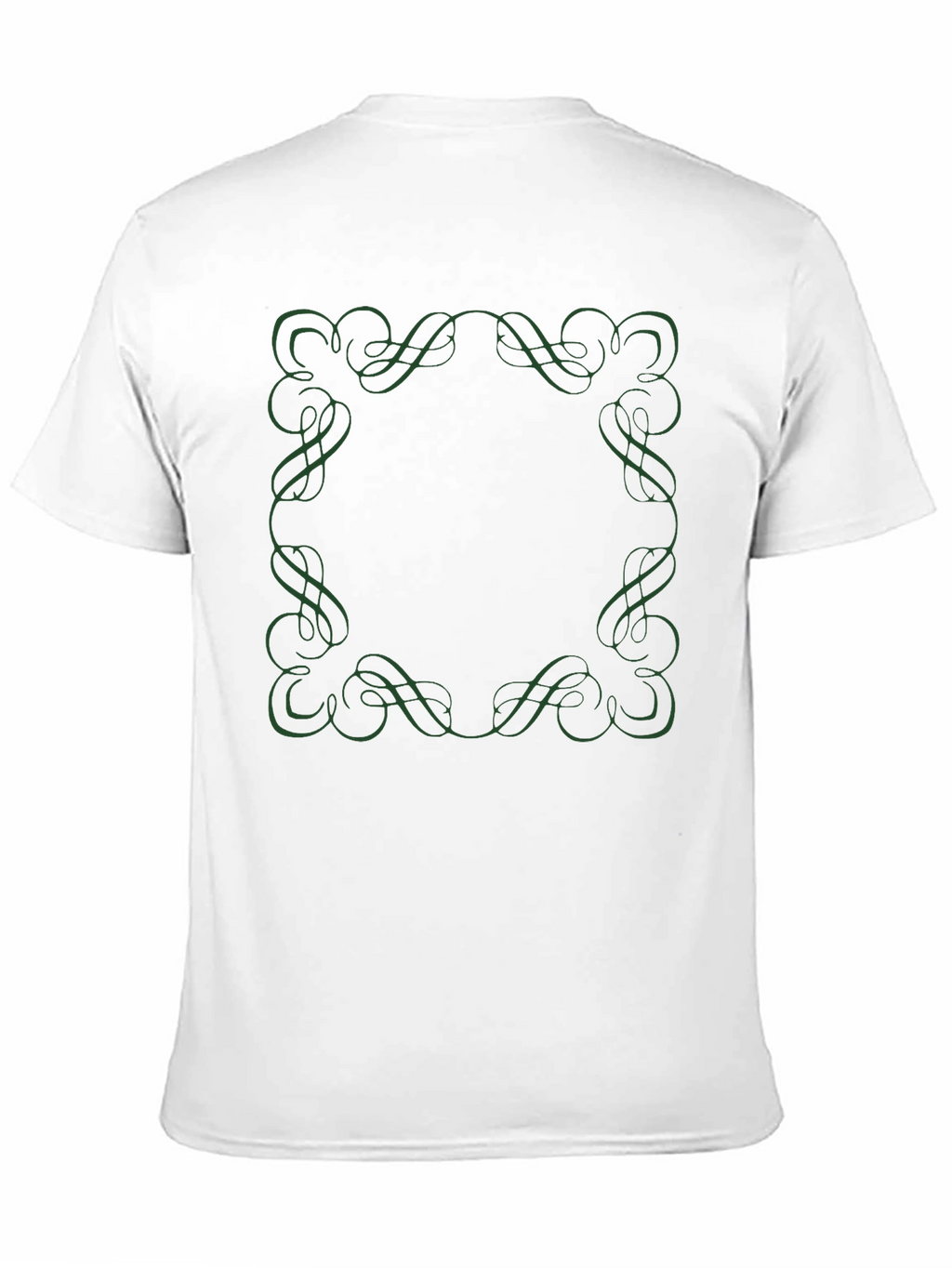 Elegant Frame Tee - Black Cotton Shirt