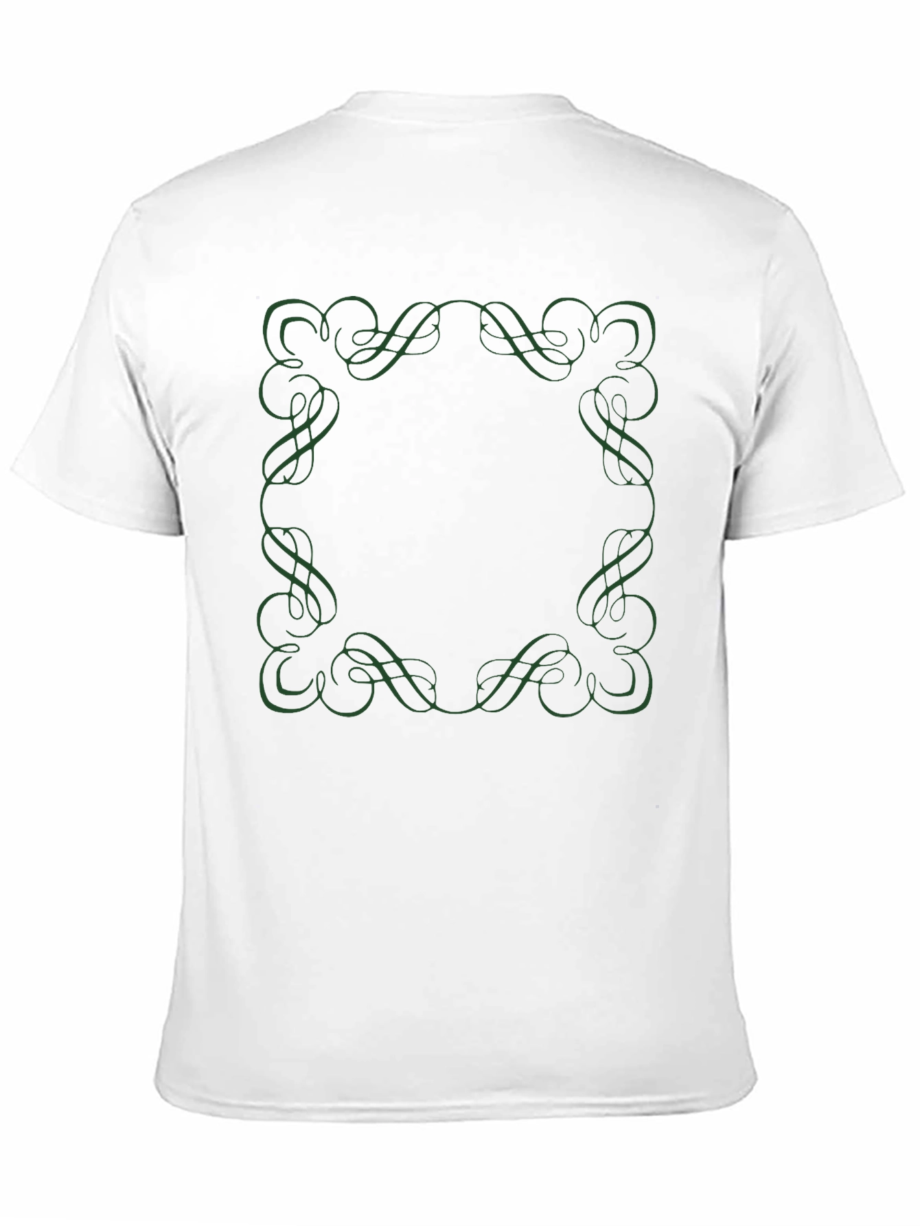 Elegant Frame Tee - Black Cotton Shirt