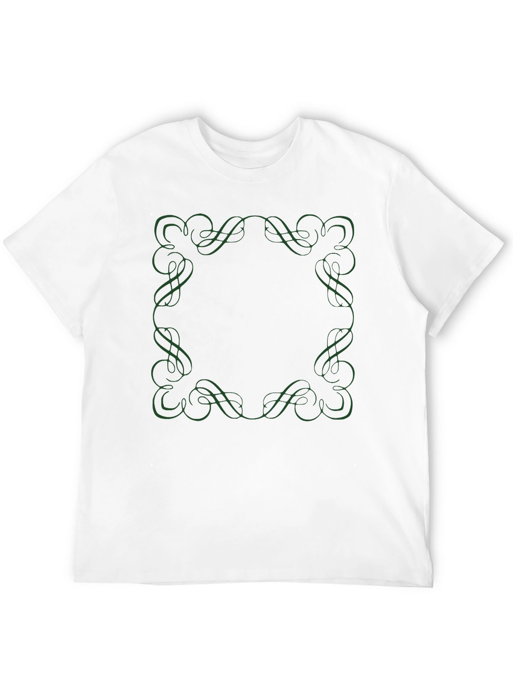Elegant Frame Tee - Black Cotton Shirt