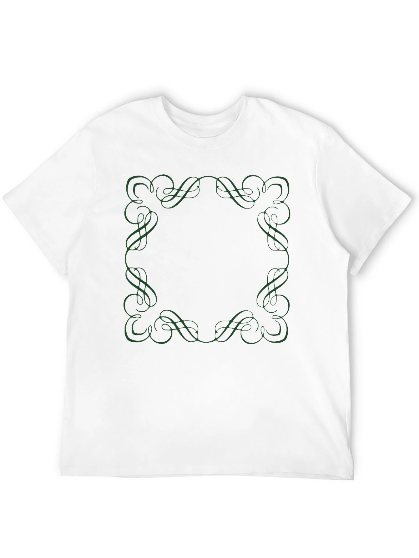 Elegant Frame Tee - Black Cotton Shirt