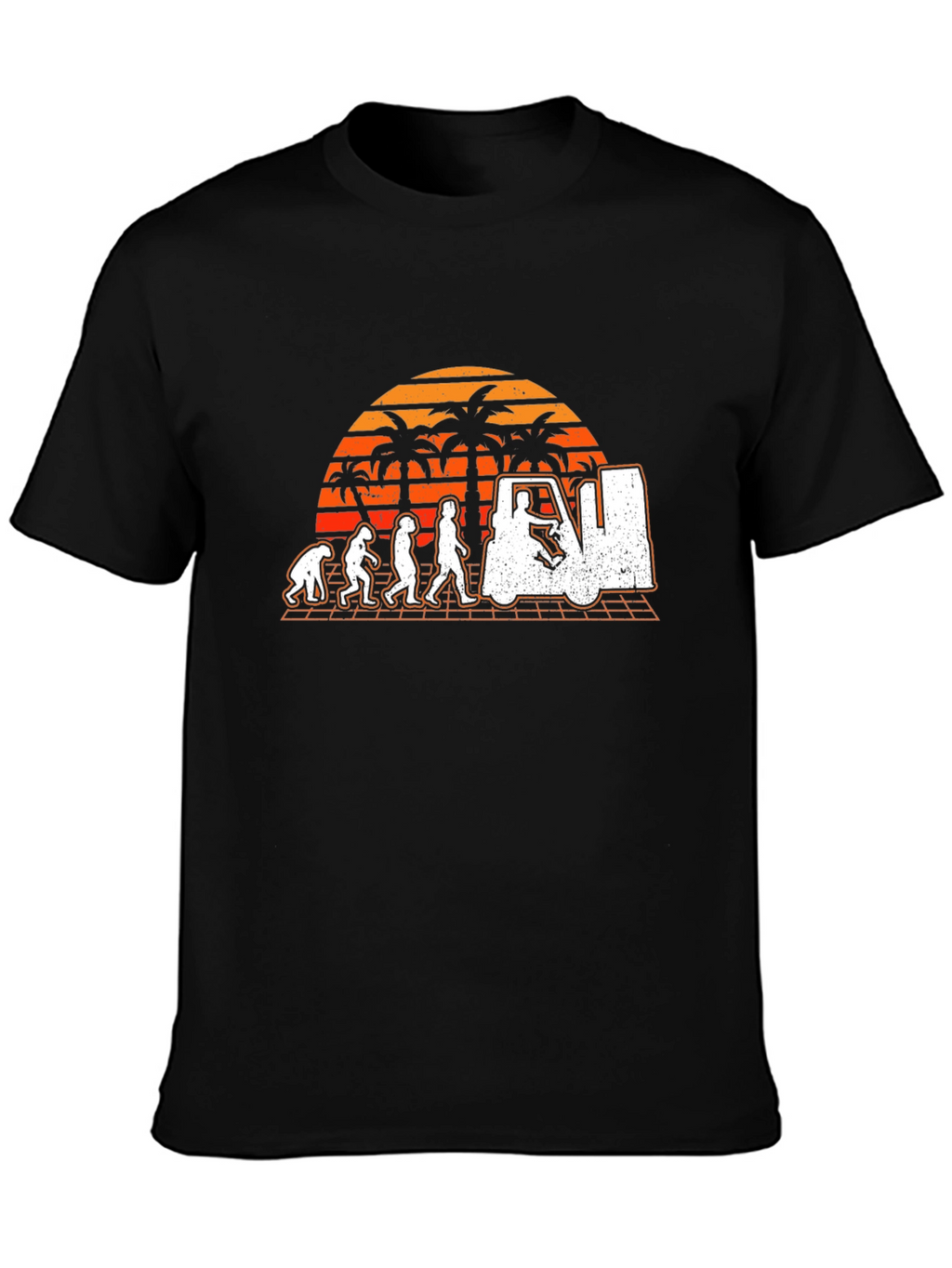 Forklift Evolution Mens Black T-Shirt