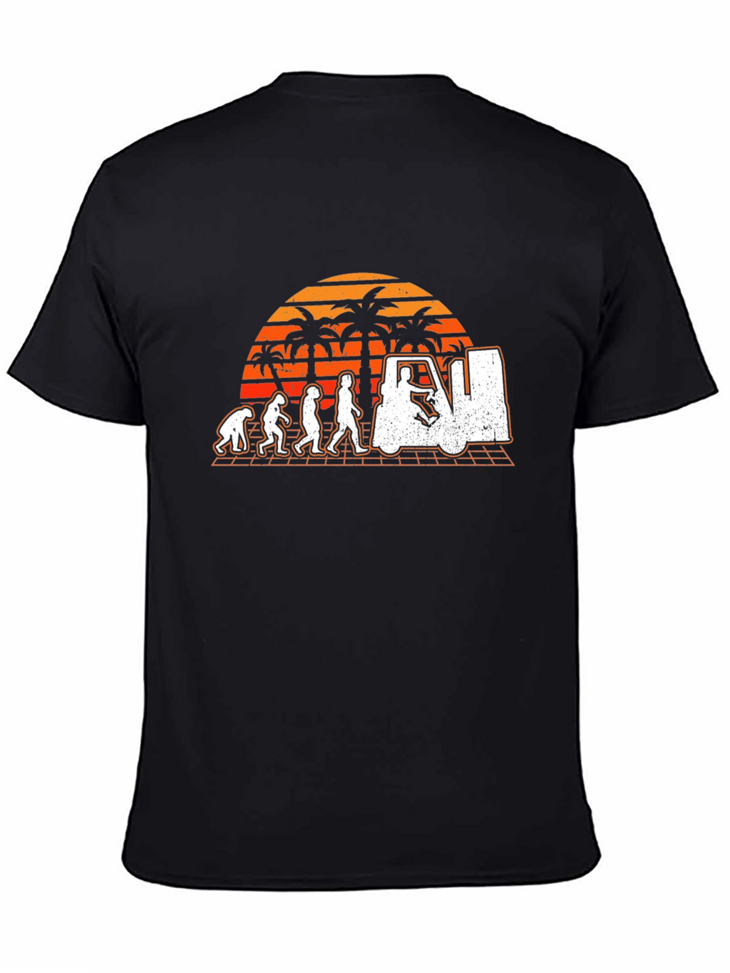 Forklift Evolution Mens Black T-Shirt