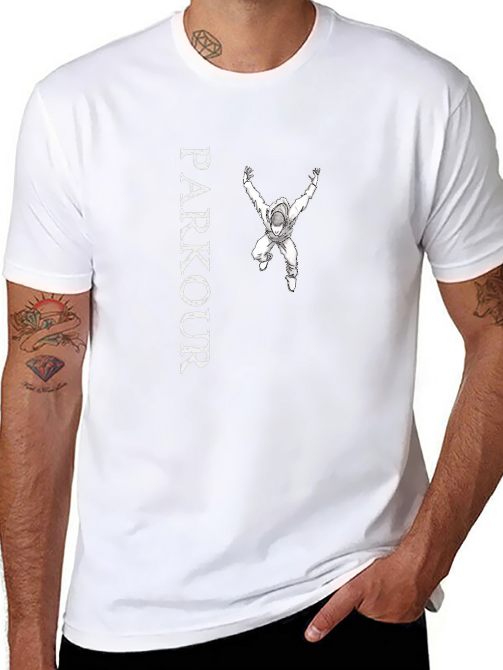 Parkour Graphic Tee - Black