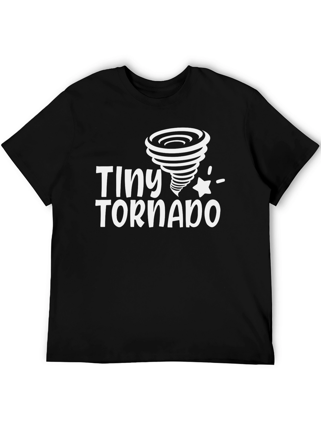 Tiny Tornado Black Graphic T-Shirt