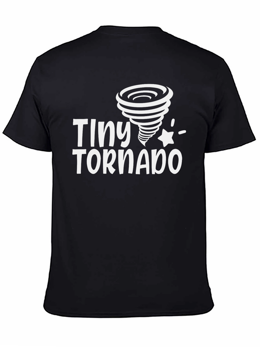 Tiny Tornado Black Graphic T-Shirt