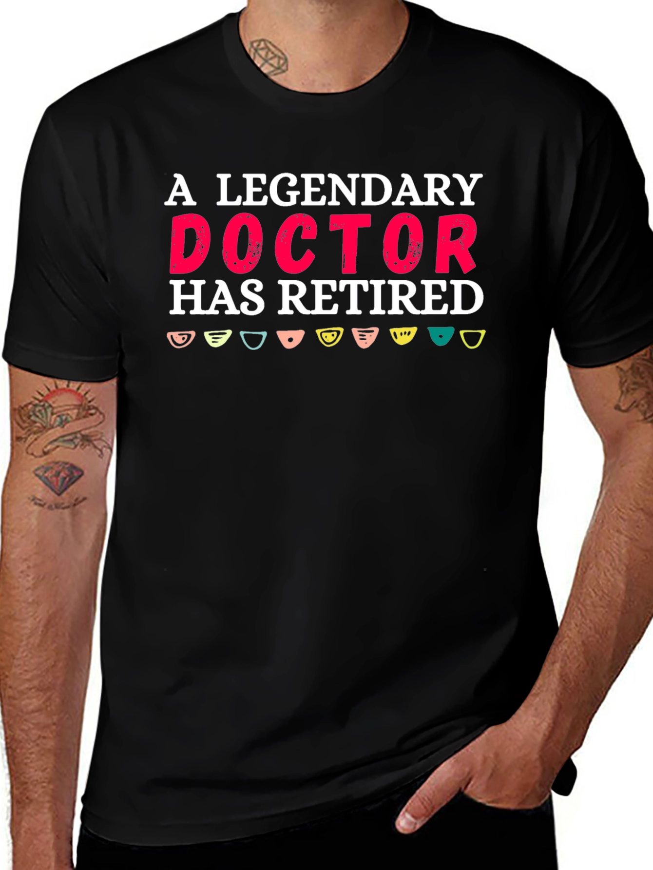 A Legendary Doctor Retired Novelty Graphic Tee