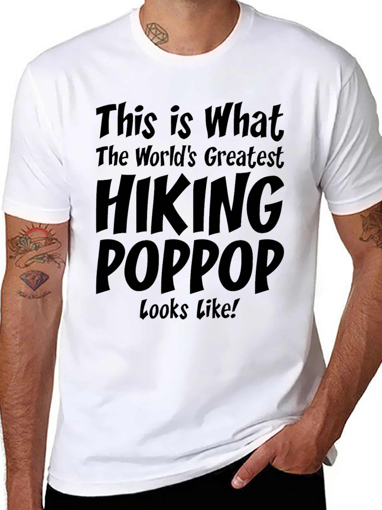 Hiking Poppop T-Shirt - Worlds Greatest!