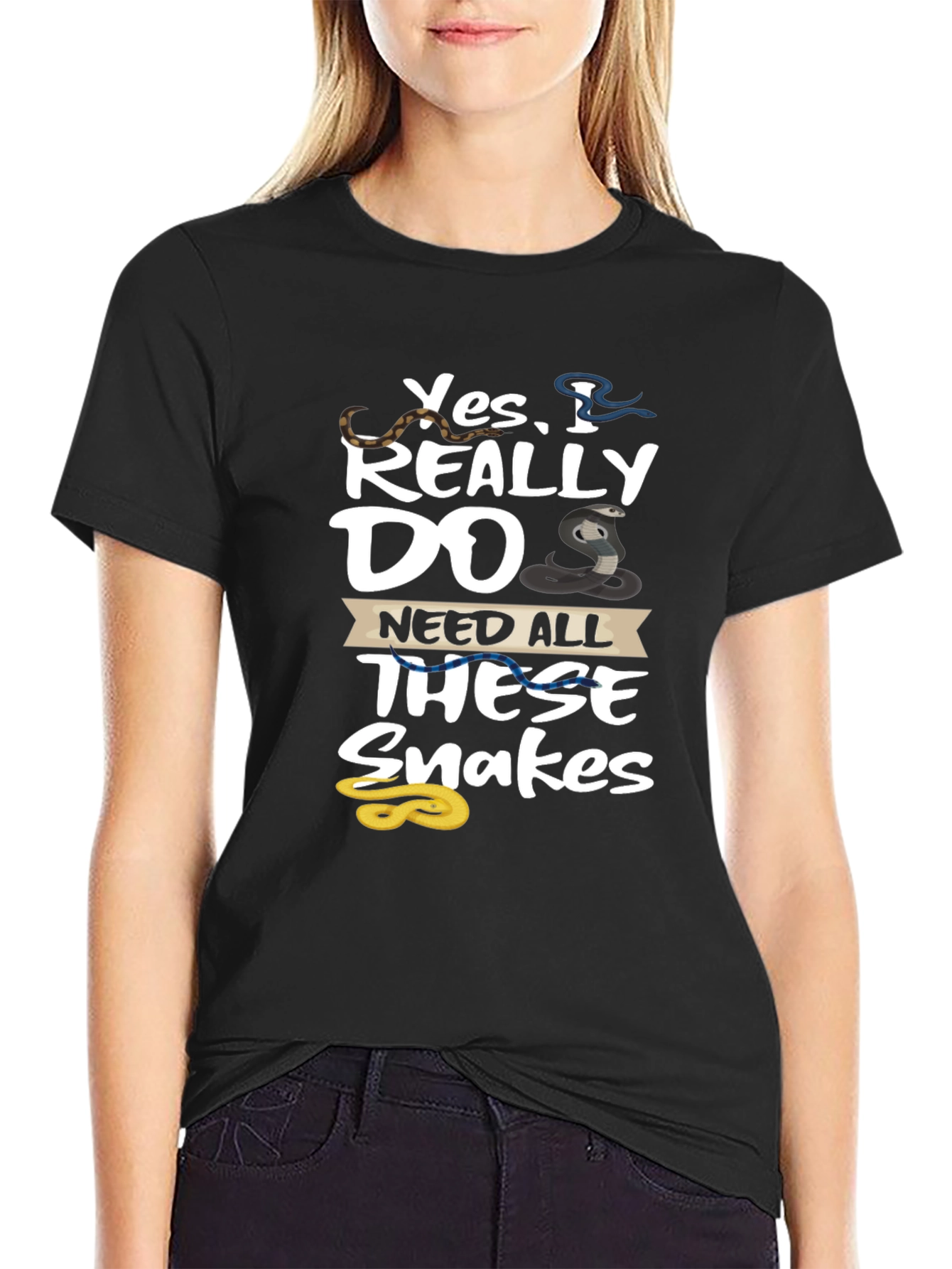 Snakes Graphic Tee - Yes I Really Need All These Snakes T-Shirt