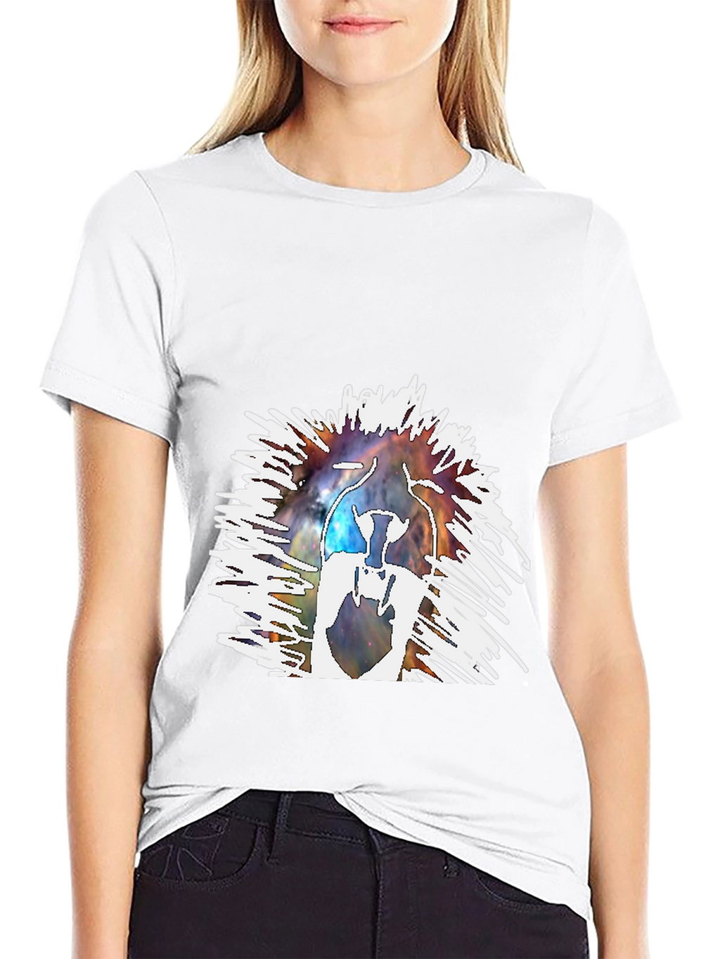Galaxy Astronaut Graphic Tee - Mens Black T-Shirt
