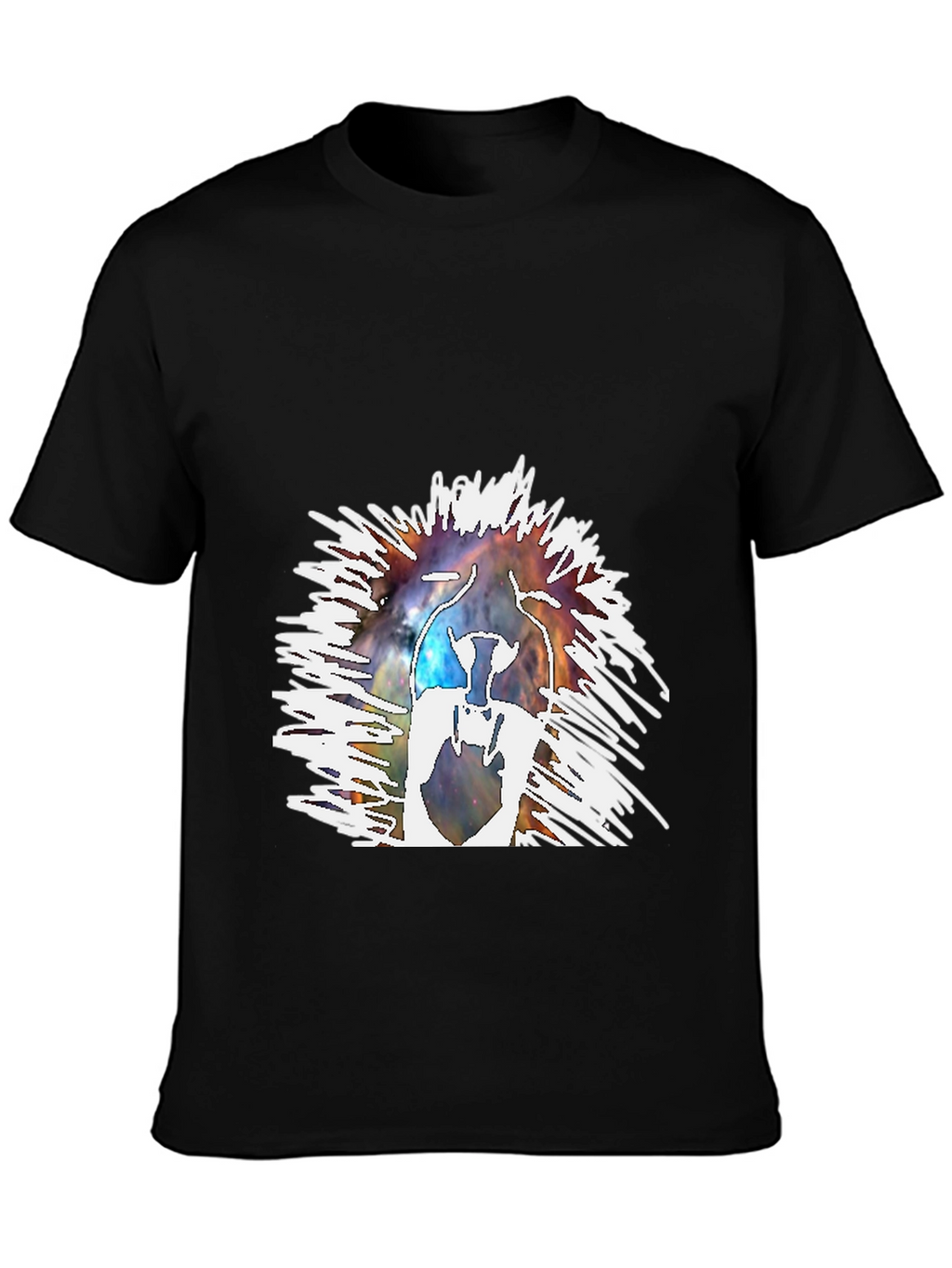 Galaxy Astronaut Graphic Tee - Mens Black T-Shirt