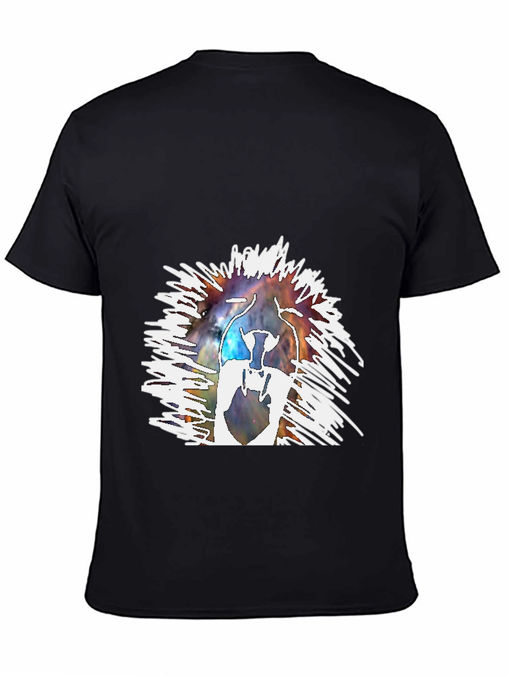 Galaxy Astronaut Graphic Tee - Mens Black T-Shirt