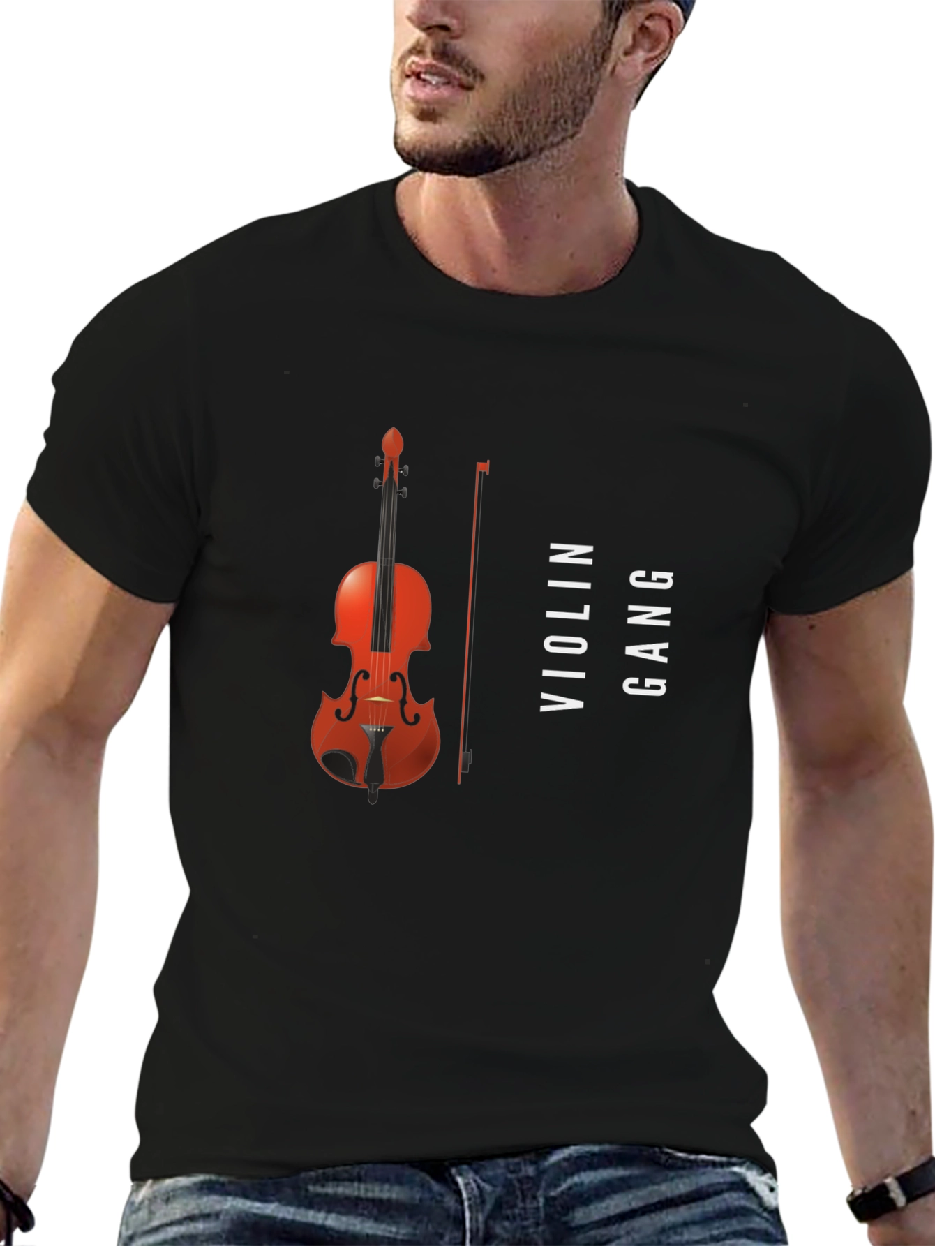 Violin Gang Black Graphic Tee