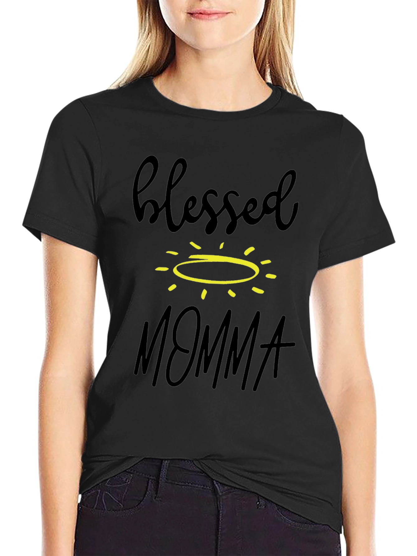 Blessed Momma Graphic T-Shirt