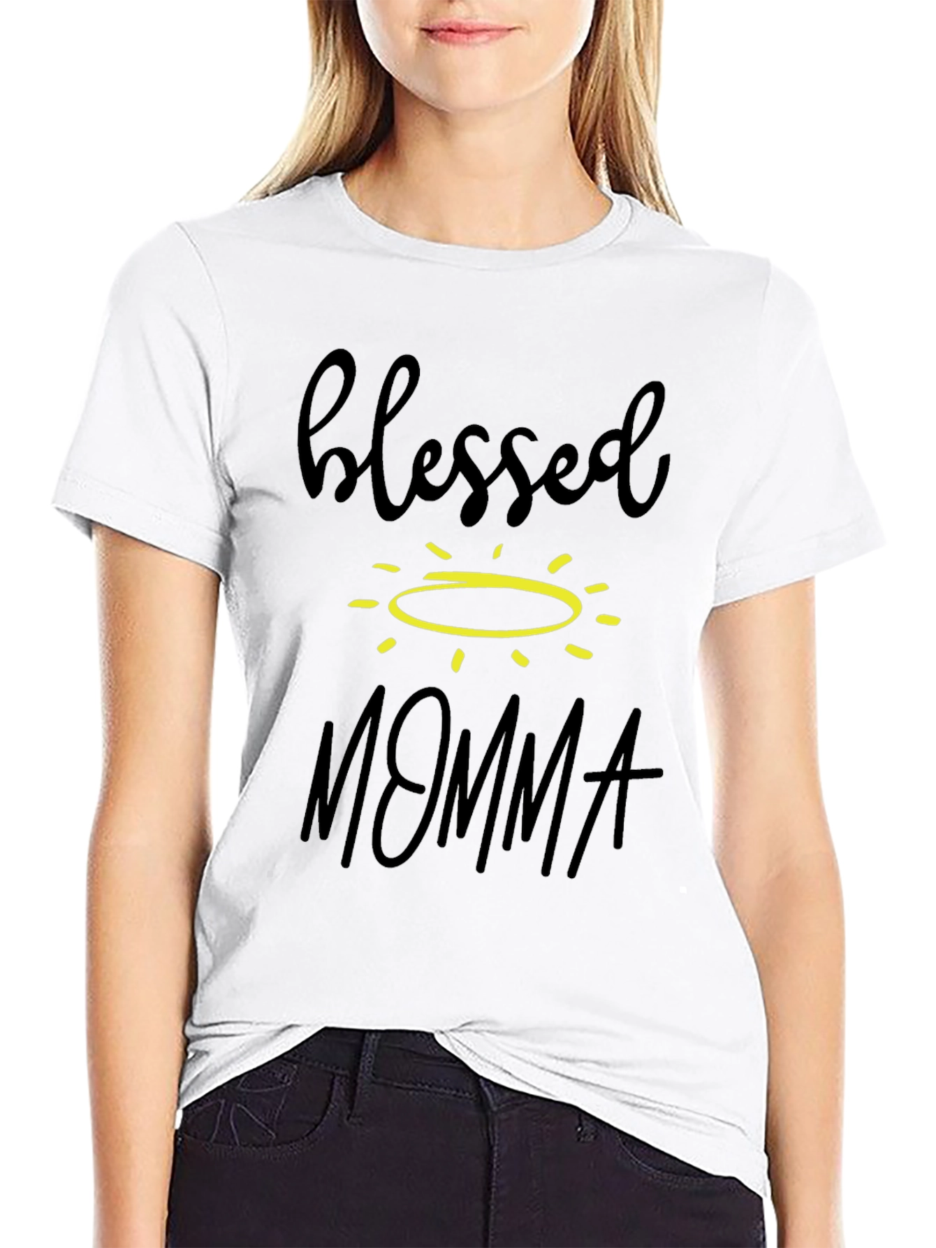 Blessed Momma Graphic T-Shirt