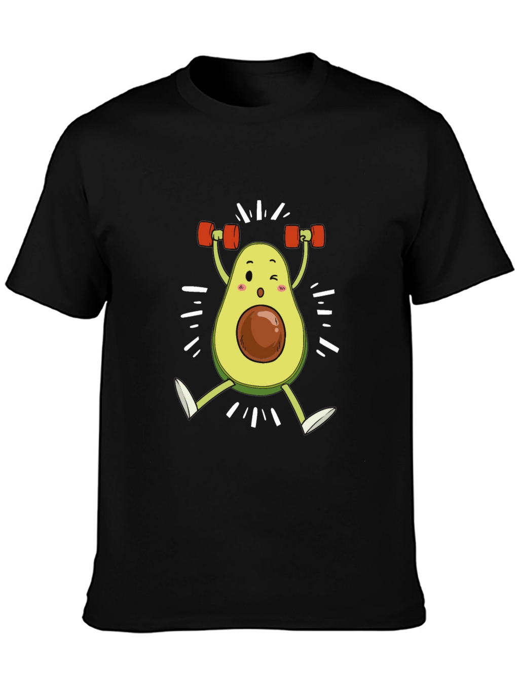 Funny Avocado Gym Workout T-Shirt