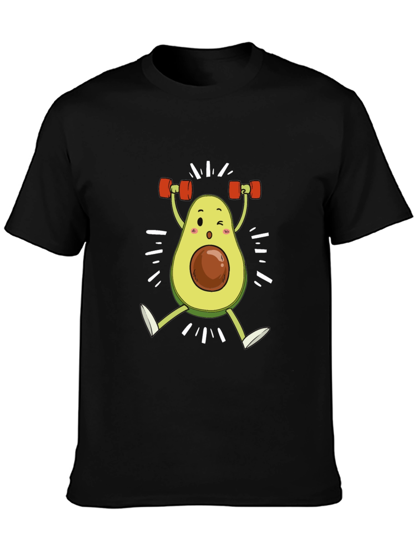 Funny Avocado Gym Workout T-Shirt