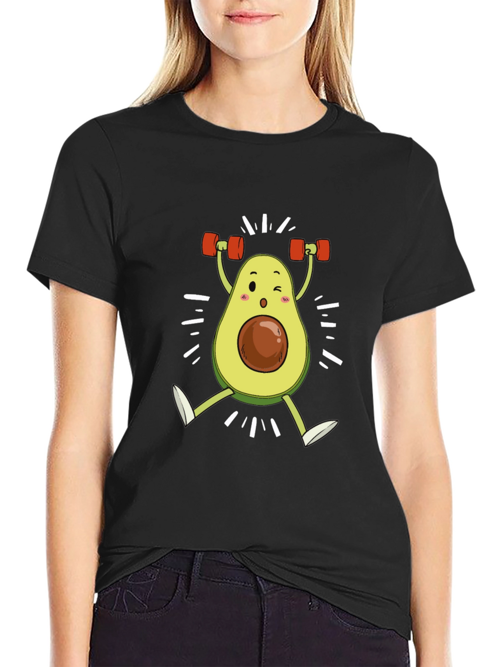 Funny Avocado Gym Workout T-Shirt