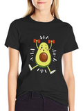 Funny Avocado Gym Workout T-Shirt