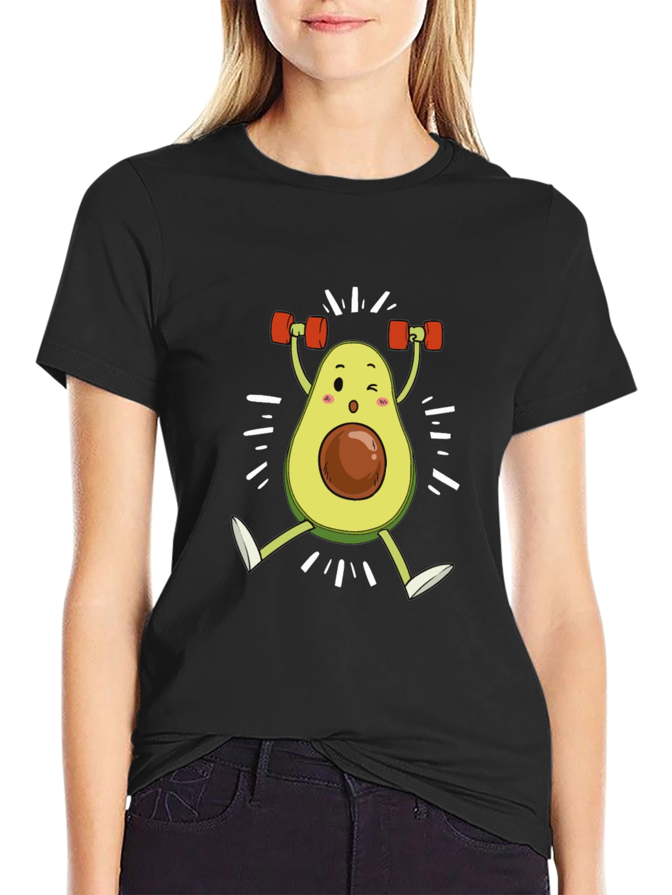 Funny Avocado Gym Workout T-Shirt