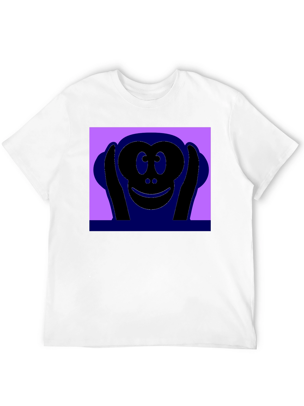 Hear No Evil Monkey Graphic Tee - Black
