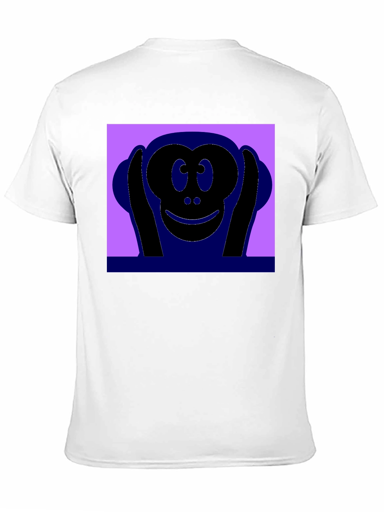 Hear No Evil Monkey Graphic Tee - Black